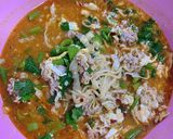 รูปขั้นตอนการทำที่ 4 ของ มาม่าต้มยำหมูสับไข่ข้น