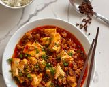 Hình bước làm 2 của món Tuna mapo tofu - Đậu hũ Tứ Xuyên cá ngừ