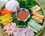 Hình bước làm 4 của món Bánh tráng cuốn thập cẩm