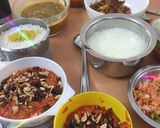 A picture of step 13 of Rice, dal, salad, mixed subzi carrot halwa.