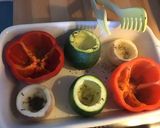 Une image de l'étape 8 de Poivrons courgettes et navets farcis aux légumes.