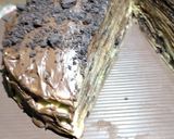 Foto langkah ke 9 dari resep Coklat capucino crepe cake plus oreo 🤭🤭.