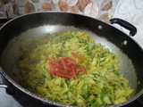 पत्ता गोभी मटर की सब्जी