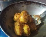 A picture of step 3 of Anda Masala.