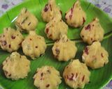 A picture of step 8 of Rasmalai modak (anant chaturdashi special).