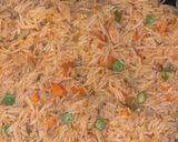 A picture of step 5 of Mexican rice.