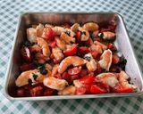 Une image de l'étape 10 de Salade de crevettes sauvages aux tomates, coriandre et citron.