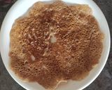 A picture of step 4 of Jowar- Ragi Ghavan/Chilla.