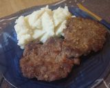 Foto del paso 7 de la receta: Milanesas de carne picada al horno con puré de papas