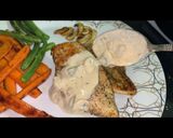 A picture of step 11 of Chicken Steaks with Mushroom Sauce.