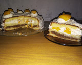Foto del paso 7 de la receta: Torta de dulce de leche, crema y duraznos