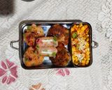 A picture of step 6 of Veggie paneer tikki with corn chat.