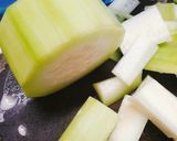 Hình bước làm 1 của món Thịt ba chỉ chiên giòn (món chay)