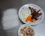 〔在家也能做-小吃攤美食〕炒冬粉的食譜步驟1照片