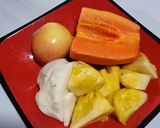 Foto langkah ke 1 dari resep 149. Rujak Buah Bumbu Kacang.