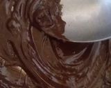 A picture of step 7 of Cookpad special saucy dark chocolate cake.