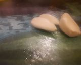 A picture of step 1 of Basil pesto.