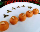 A picture of step 11 of Mango coconut laddo.