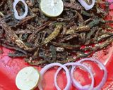 A picture of step 2 of Tawa roti, aloo tuk,karari bhindi,jeera rice, masoor dal,salad.