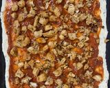 A picture of step 7 of Hawaiian Chicken Pizza.