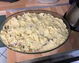 Une image de l'étape 18 de Gratin de polenta au lard, tomates, oignon, paneer et parmesan.