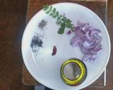 A picture of step 3 of Horsegram Sambhar and Stir fry.