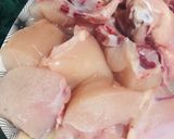 A picture of step 3 of Chicken aalu salan.