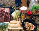 Hình bước làm 1 của món Bún Thái
