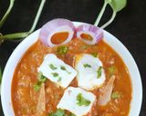 A picture of step 4 of Paneer Lababdar.
