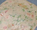 A picture of step 4 of Bread uttapam.