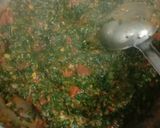 A picture of step 6 of Methi bhaji.