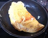 Foto del paso 4 de la receta Tortilla de requesón y hierbabuena