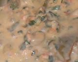 Une image de l'étape 5 de Pâtes accompagnées de crevettes.