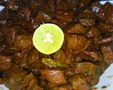 A picture of step 4 of Tikka kaleji (beef).