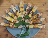 Foto del paso 3 de la receta: Brochetas pollo, piña y queso Brie. 🐔🍍🧀