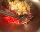 A picture of step 4 of Turkish lentil soup.