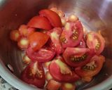 A picture of step 1 of Egg Drop Mix Veg Noodle Soup.