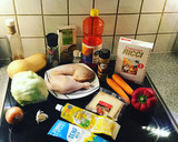 Knusprige Pouletschenkel mit Cranberry-Couscous und grilliertem Kürbis Rezeptschritt 1 Foto