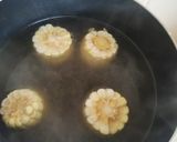 Hình bước làm 1 của món Súp sò điệp trứng cút