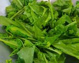 Hình bước làm 2 của món Cải ngồng xào bò