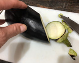 Foto del paso 1 de la receta: Libritos o san jacobos rellenos de berenjena y queso havarti