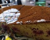 Une image de l'étape 5 de Blondie au chocolat blanc et fruits rouges.