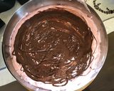 A picture of step 6 of No-Bake Chocolate and Strawberry Cheesecake.