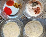 A picture of step 1 of Veg mayonnaise in vegetable sandwich.