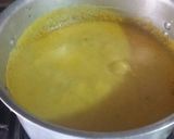 A picture of step 8 of Karhi with boil rice.