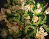 มะระขี้นกยักษ์ผัดไข่ วิธีทำสูตร 5 รูป