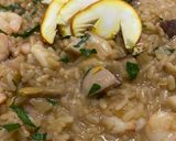 Foto del passaggio 6 della ricetta Risotto ai funghi e gamberetti