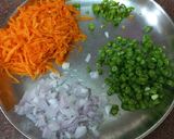 A picture of step 1 of Ragi flour pan cake.