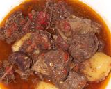 A picture of step 2 of Offals pepper soup.