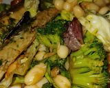 Foto del paso 7 de la receta: Ensalada tibia, brócoli, caballa, alubias